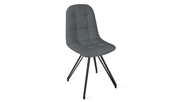 Обеденный стул Райс К4 (Черный муар/Микровелюр Jercy Graphite) в Ишиме