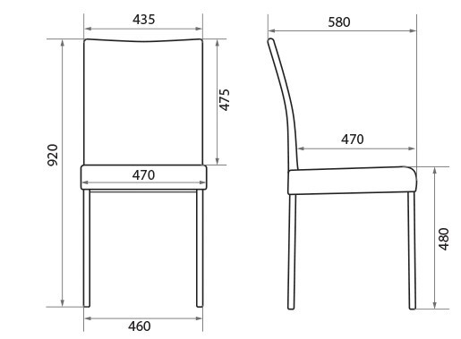 Кухонный стул Sorrento black, кожзам PU в Заводоуковске - изображение 1