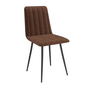 Обеденный стул Тахо, велюр тенерифе шоколад/Цвет металл черный в Тюмени