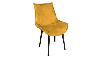 Обеденный стул Тейлор Исп. 2 К1С (Черный муар/Микровелюр Wellmart Yellow) в Тюмени