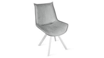 Обеденный стул Тейлор Исп. 2 К2 (Белый матовый/Микровелюр Jercy Silver) в Тюмени