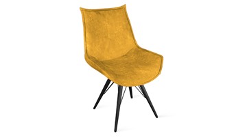 Кухонный стул Тейлор Исп. 2 К3 (Черный муар/Микровелюр Wellmart Yellow) в Тюмени