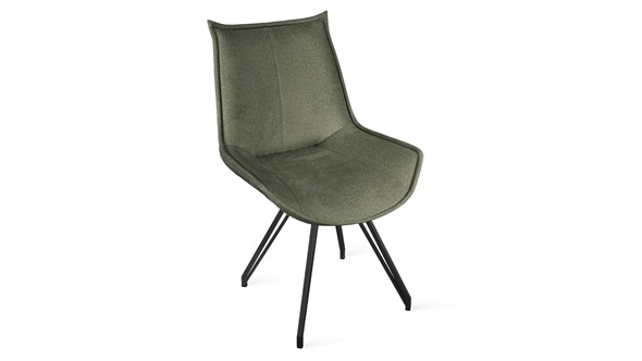 Обеденный стул Тейлор Исп. 2 К4 (Черный муар/Микровелюр Jercy Deep Green) в Тюмени - изображение