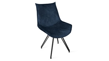 Кухонный стул Тейлор Исп. 2 К4 (Черный муар/Микровелюр Wellmart Blue) в Тюмени - предосмотр