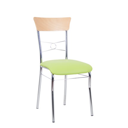 Обеденный стул Toscana Chrome, кожзам V в Заводоуковске - изображение