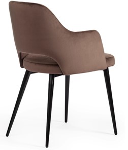 Кухонный стул VALKYRIA (mod. 711) 55х55х80 коричневый barkhat 12/черный арт.19001 в Тюмени - предосмотр 2
