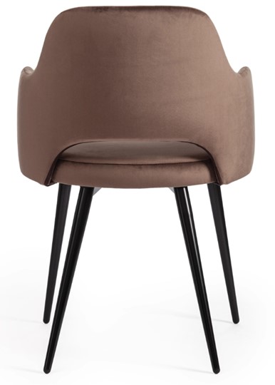Кухонный стул VALKYRIA (mod. 711) 55х55х80 коричневый barkhat 12/черный арт.19001 в Тюмени - изображение 3