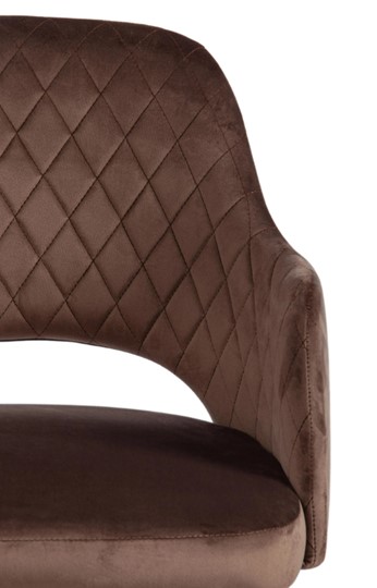 Кухонный стул VALKYRIA (mod. 711) 55х55х80 коричневый barkhat 12/черный арт.19001 в Тюмени - изображение 5