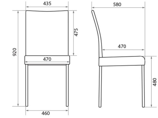 Кухонный стул Vento silver, кожзам PU в Тюмени - изображение 1
