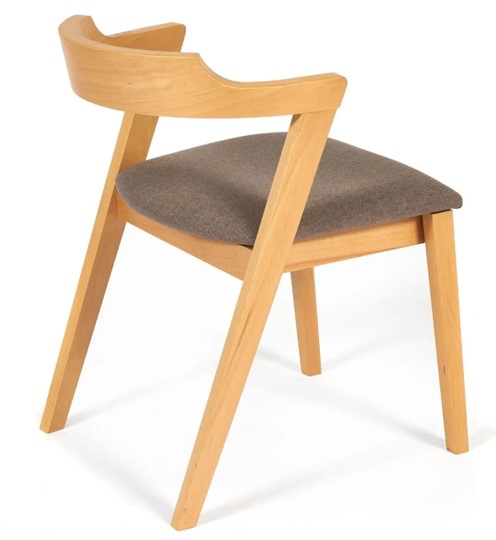 Обеденный стул VERSA (Верса) бук/ткань 54,5x56x74 Натуральный (2 шт) арт.13989 в Тюмени - изображение 1