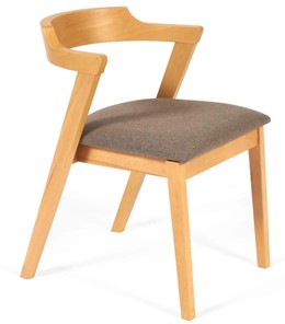 Обеденный стул VERSA (Верса) бук/ткань 54,5x56x74 Натуральный (2 шт) арт.13989 в Тюмени - предосмотр