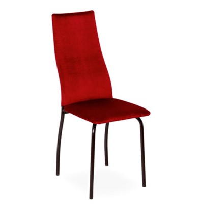 Кухонный стул Волна, каркас металл коричневый, велюр тайту 26 в Заводоуковске - изображение