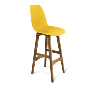 Барный стул SHT-ST29/S65 (желтый ral 1021/дуб брашированный коричневый) в Тюмени