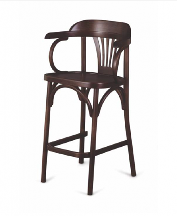 Барный стул 650 твердый (темный тон) в Тюмени - изображение