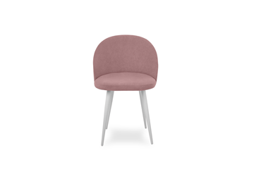 Мягкий стул для кухни Лайт розовый белые ножки в Тюмени - предосмотр 1