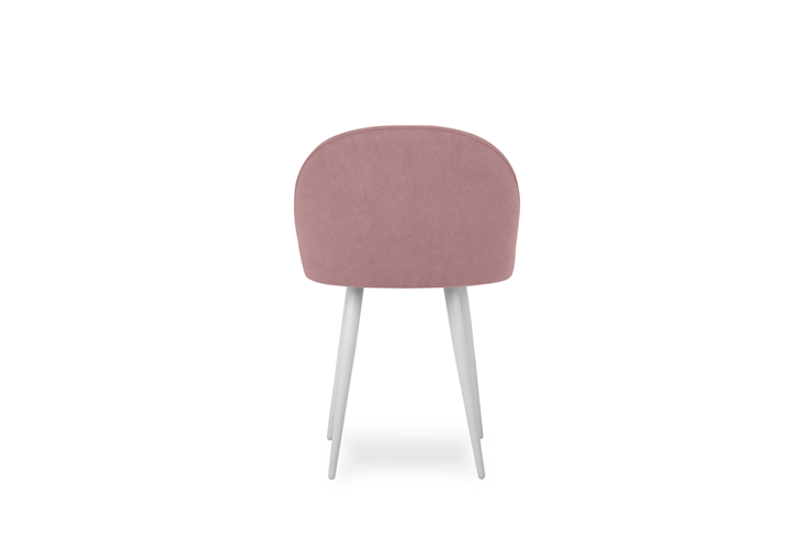 Мягкий стул для кухни Лайт розовый белые ножки в Тюмени - изображение 4
