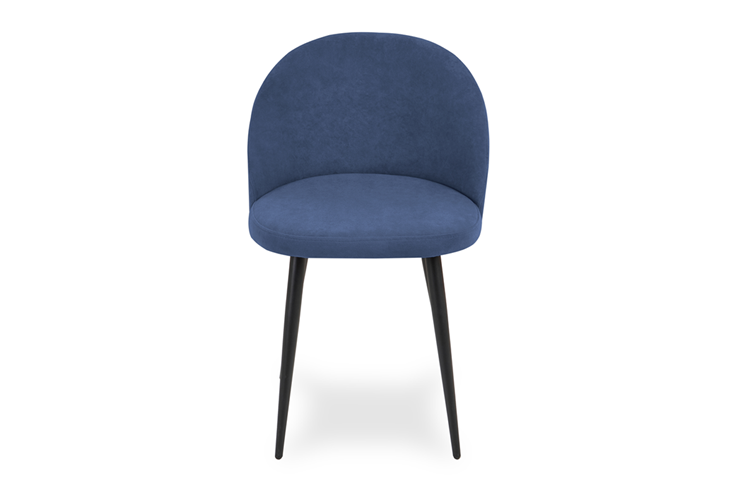 Мягкий стул для кухни Лайт синий черные ножки в Тюмени - изображение 1