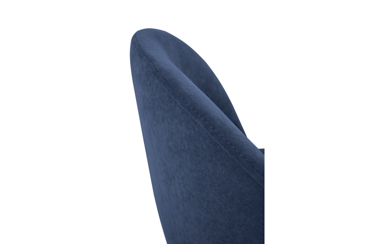 Мягкий стул для кухни Лайт синий черные ножки в Тюмени - изображение 4