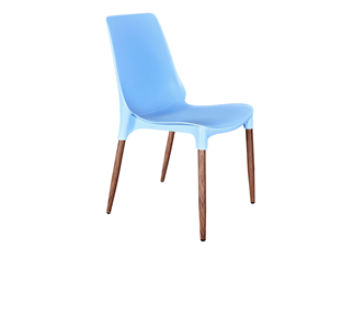 Обеденный стул SHT-ST75/S424-C (голубой/темный орех) в Тюмени