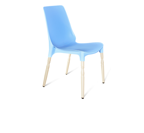 Обеденный стул SHT-ST75/S424-F (голубой/ваниль) в Тюмени - изображение