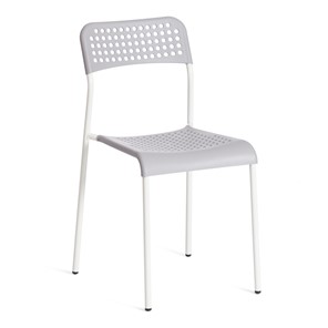 Обеденный стул ADDE (mod.C-049) металл/пластик, 39х49х78, Grey (серый) /White (белый) арт.19256 в Тюмени