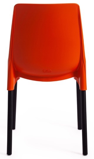 Обеденный стул GENIUS (mod 75) 46x56x84 оранжевый/черные ножки арт.15282 в Тюмени - изображение 3