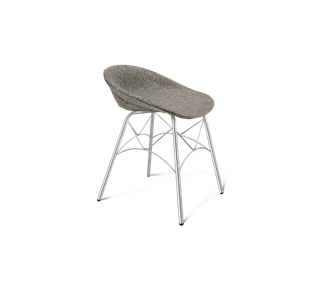Обеденный стул SHT-ST19-SF1 / SHT-S107 (коричневый сахар/хром лак) в Тюмени