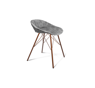 Обеденный стул SHT-ST19-SF1 / SHT-S37 (дымный/медный металлик) в Тюмени