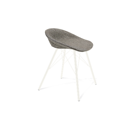 Обеденный стул SHT-ST19-SF1 / SHT-S37 (коричневый сахар/белый муар) в Заводоуковске - изображение