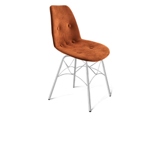 Обеденный стул SHT-ST29-C2 / SHT-S107 (песчаная буря/хром лак) в Заводоуковске