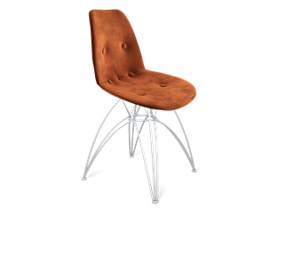 Обеденный стул SHT-ST29-C2 / SHT-S112 (песчаная буря/хром лак) в Тюмени