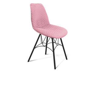 Обеденный стул SHT-ST29-С22 / SHT-S100 (розовый зефир/черный муар) в Тюмени