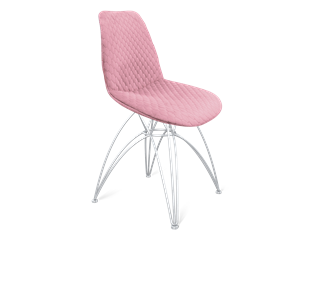 Обеденный стул SHT-ST29-С22 / SHT-S112 (розовый зефир/хром лак) в Тюмени