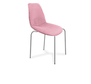 Обеденный стул SHT-ST29-С22 / SHT-S86 HD (розовый зефир/хром лак) в Тюмени - предосмотр