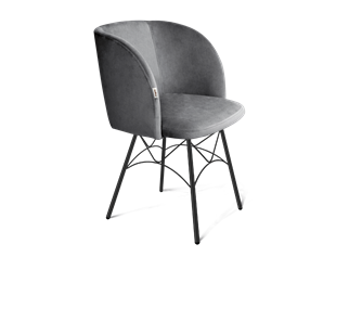 Обеденный стул SHT-ST33 / SHT-S107 (угольно-серый/черный муар) в Тюмени - предосмотр