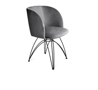 Обеденный стул SHT-ST33 / SHT-S112 (угольно-серый/черный муар) в Тюмени