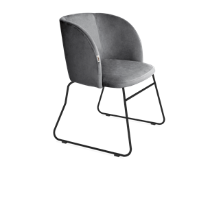 Обеденный стул SHT-ST33 / SHT-S167 (угольно-серый/черный муар) в Тюмени