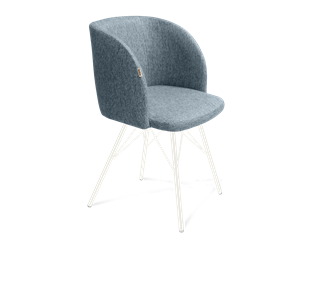 Обеденный стул SHT-ST33 / SHT-S37 (синий лед/белый муар) в Заводоуковске - предосмотр