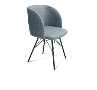 Обеденный стул SHT-ST33 / SHT-S37 (синий лед/черный муар) в Тюмени