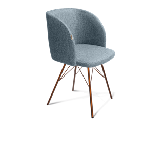 Обеденный стул SHT-ST33 / SHT-S37 (синий лед/медный металлик) в Тюмени