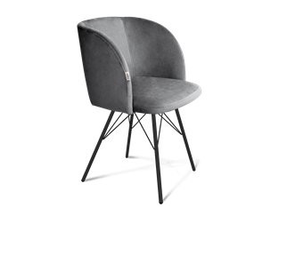 Обеденный стул SHT-ST33 / SHT-S37 (угольно-серый/черный муар) в Тюмени - предосмотр