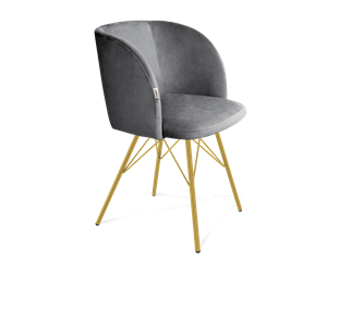 Обеденный стул SHT-ST33 / SHT-S37 (угольно-серый/золото) в Тюмени - предосмотр