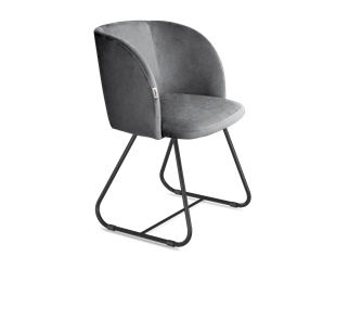 Обеденный стул SHT-ST33 / SHT-S38 (угольно-серый/черный муар) в Тюмени