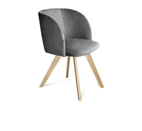 Обеденный стул SHT-ST33 / SHT-S39 (угольно-серый/прозрачный лак) в Заводоуковске - изображение