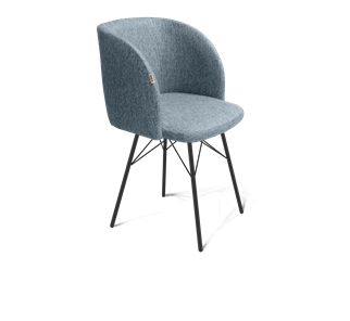 Обеденный стул SHT-ST33 / SHT-S64 (синий лед/черный муар) в Тюмени - предосмотр