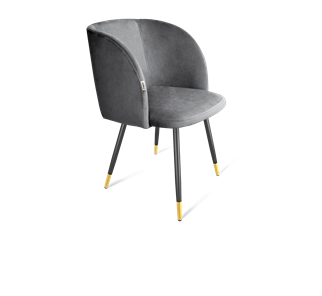 Обеденный стул SHT-ST33 / SHT-S95-1 (угольно-серый/черный муар/золото) в Заводоуковске - предосмотр