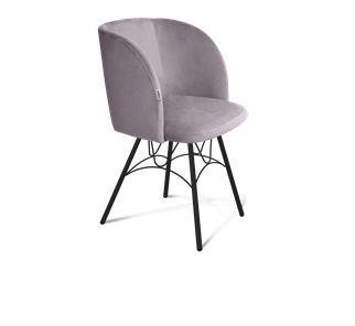 Обеденный стул SHT-ST33 / SHT-S100 (сиреневая орхидея/черный муар) в Тюмени