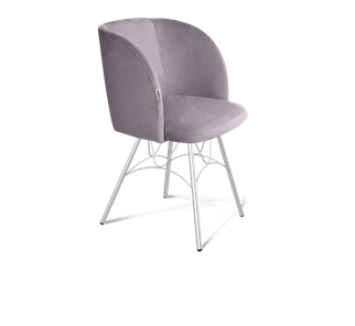 Обеденный стул SHT-ST33 / SHT-S100 (сиреневая орхидея/хром лак) в Тюмени