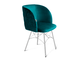 Обеденный стул SHT-ST33-1 / SHT-S107 (альпийский бирюзовый/хром лак) в Заводоуковске - предосмотр
