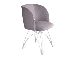 Обеденный стул SHT-ST33 / SHT-S112 (сиреневая орхидея/хром лак) в Тюмени